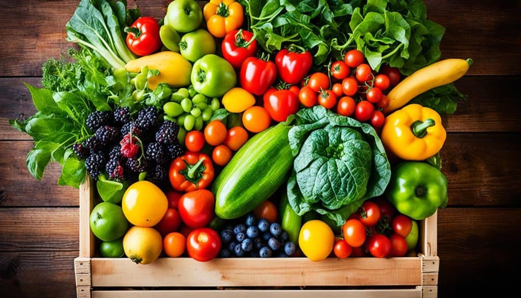 fruits and vegetables