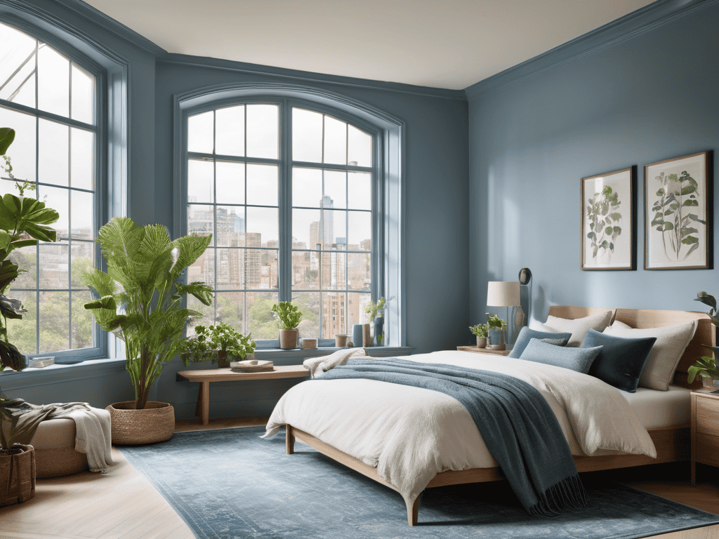 Drenching Rooms With Vibrancy blue tone
