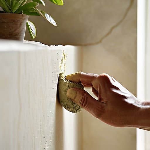 Wrapping It All Up: smooth tadelakt wall