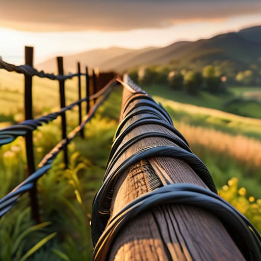 Looking Beyond the Wire: sturdy fence.